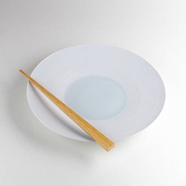 画像5: 涼青磁 7寸皿 (5)