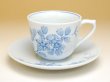 画像2: 染付鉄仙花 コーヒー碗皿 (2)