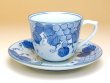 画像2: 青華ぶどう コーヒー碗皿 (2)
