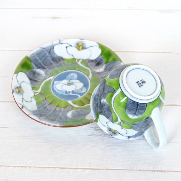 画像4: 優花（緑） コーヒー碗皿 (4)