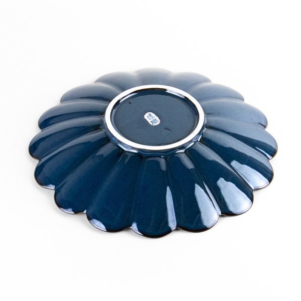 画像3: 群青　菊皿（大） (3)