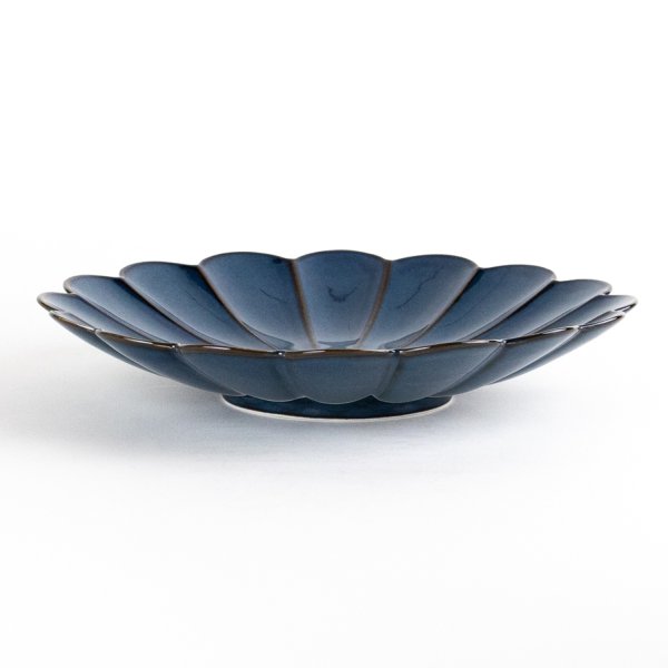 画像4: 群青　菊皿（大） (4)