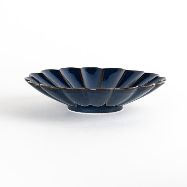 画像4: 群青　菊皿（中） (4)