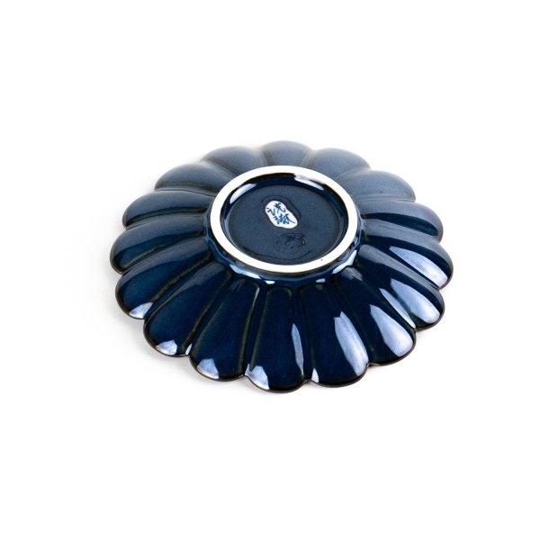 画像3: 群青　菊皿（小） (3)