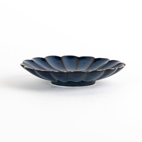 画像4: 群青　菊皿（小） (4)