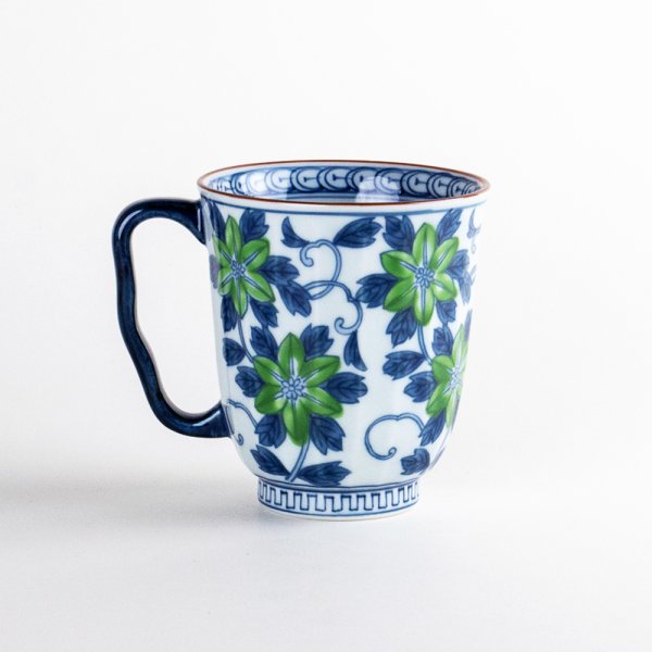 画像2: 白鉄仙（緑）　マグカップ (2)