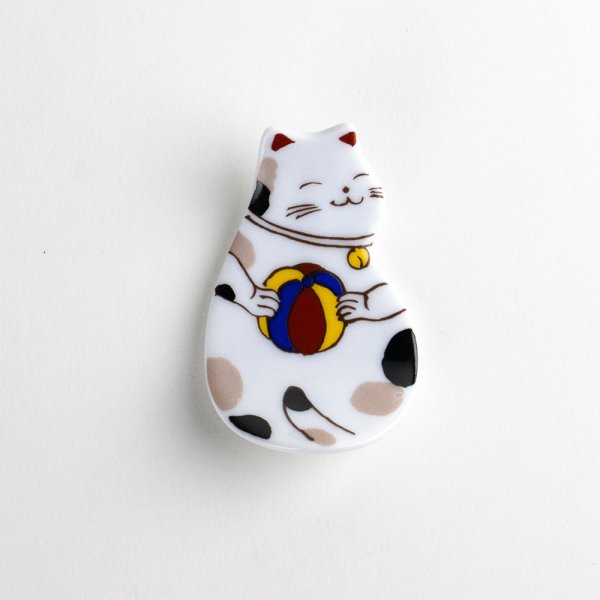 画像2: 眠りネコ（手まり）　箸置 (2)