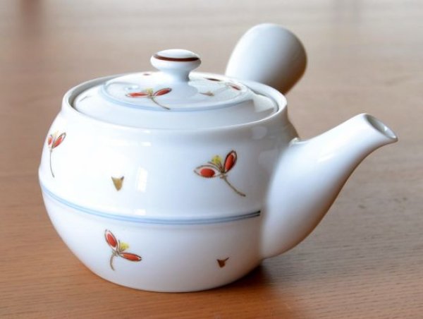 画像2: あかね草 M小急須茶器揃(化粧箱入) (2)