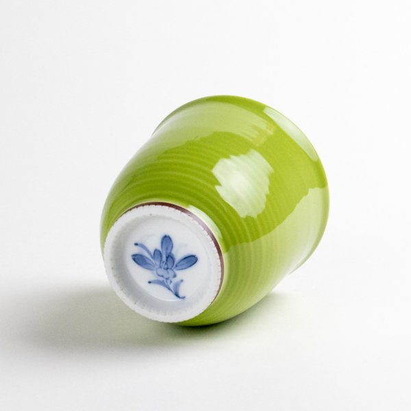 画像3: 蘭の香り (緑)湯呑 (3)