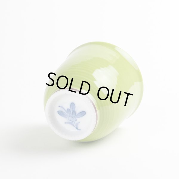 画像3: 【名入れ・名前入り】蘭の香り （緑）湯呑 (3)