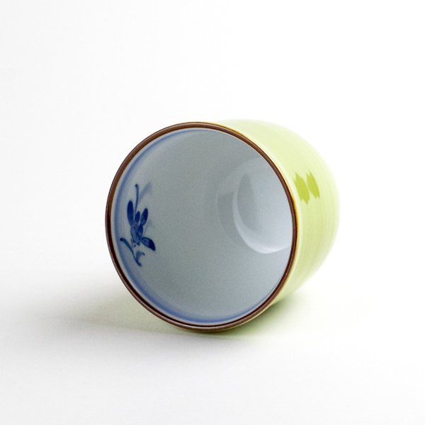 画像4: 蘭の香り (緑)湯呑 (4)