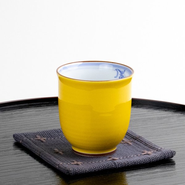 画像5: 蘭の香り (黄)湯呑 (5)