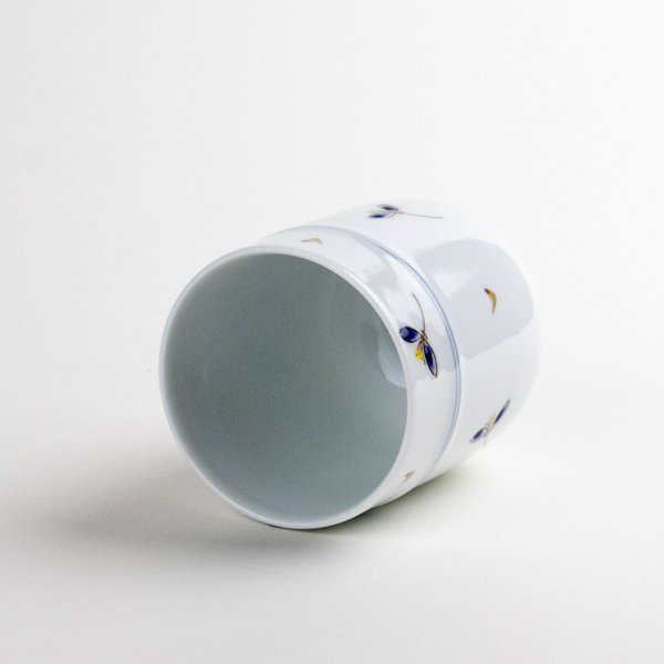 画像4: 【名入れ・名前入り】あかね草 (青)湯呑 (4)