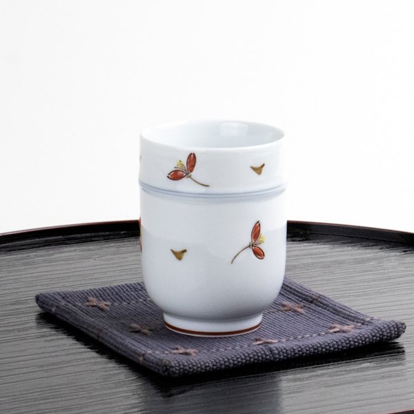 画像5: あかね草 (赤)湯呑 (5)