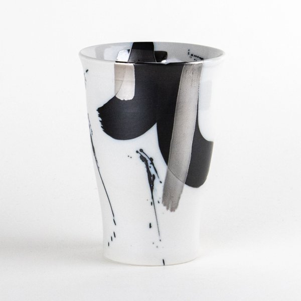 ゼブラ銀彩　キーポ ビールカップ