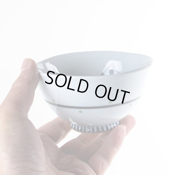 画像5: 【名入れ・名前入り】夢ふくろう（青）茶碗 (5)