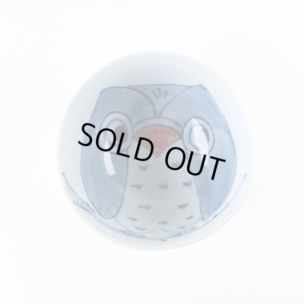 画像4: 【名入れ・名前入り】夢ふくろう（赤）茶碗 (4)