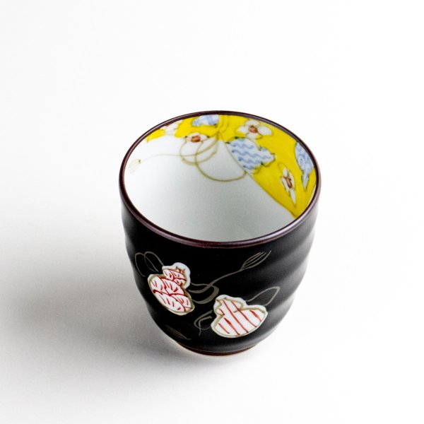 画像2: 【名入れ・名前入り】六瓢色彩（赤） 湯呑 (2)