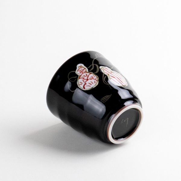 画像6: 【名入れ・名前入り】六瓢色彩（赤） 湯呑 (6)