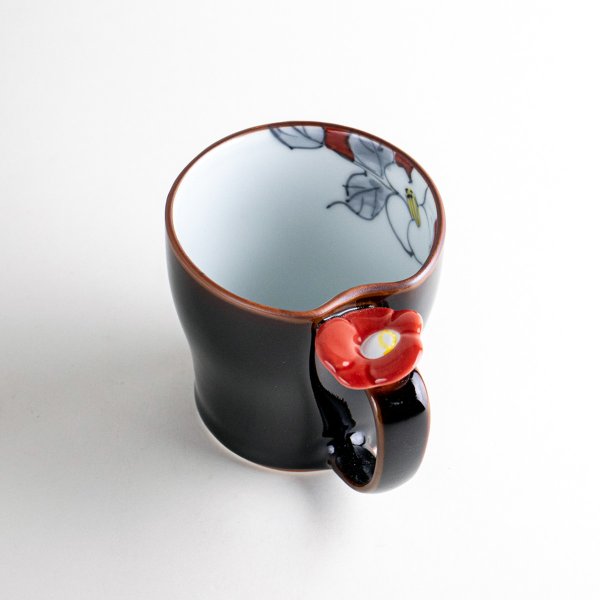 画像4: 【名入れ・名前入り】花絵蒔(赤) マグカップ (4)