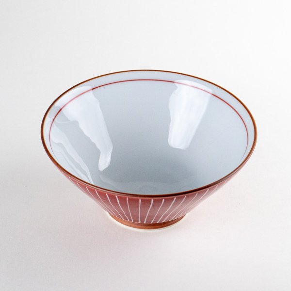 画像2: しら糸（赤） 茶碗 (2)