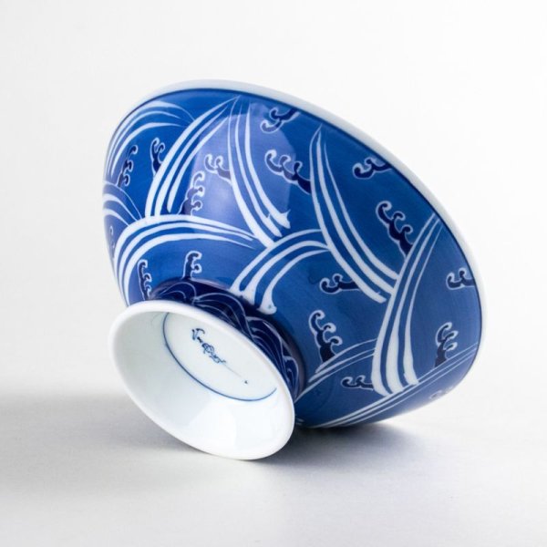 画像5: 青海白波 (特大)茶碗 (5)