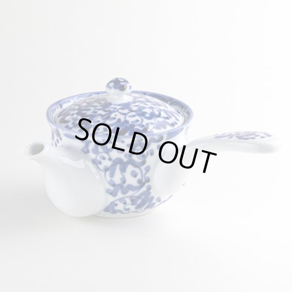 画像2: 淡彩唐草 U急須 (2)