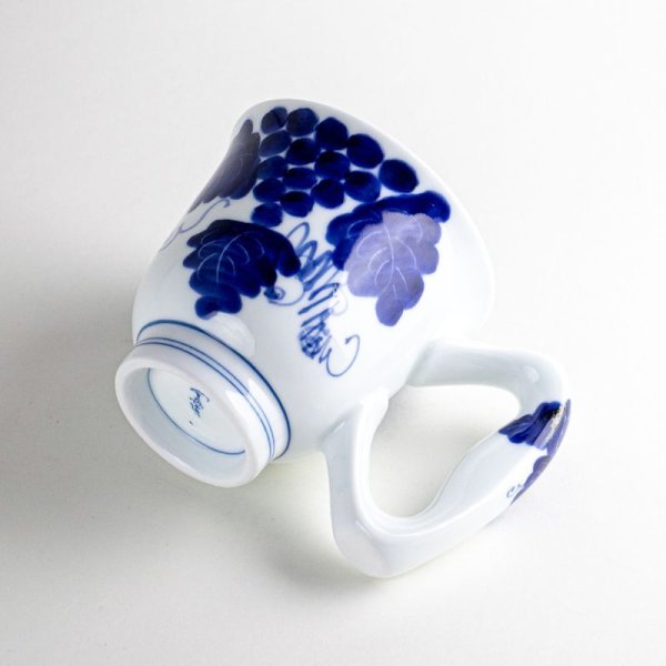 画像5: 持ちやすい!藍ぶどう ビッグハンドルマグカップ (5)