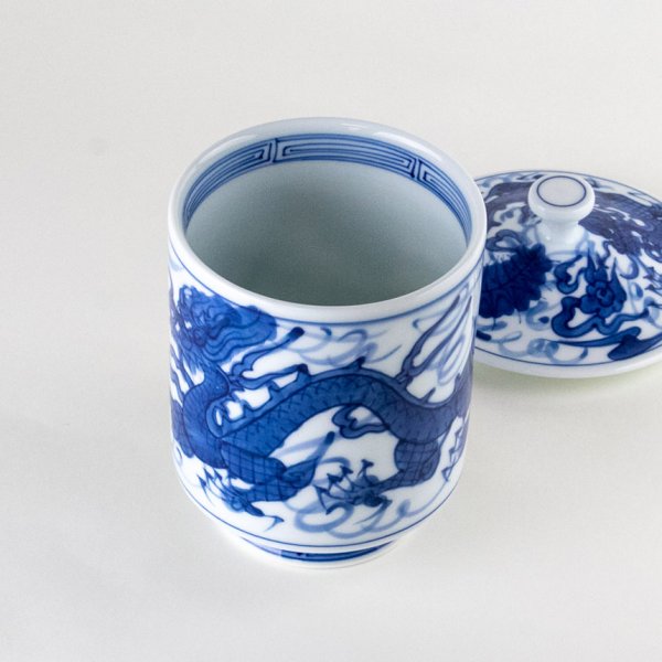 画像4: 富龍（特大）蓋付湯呑 ※寿司湯のみ並にかなり大きいです (4)