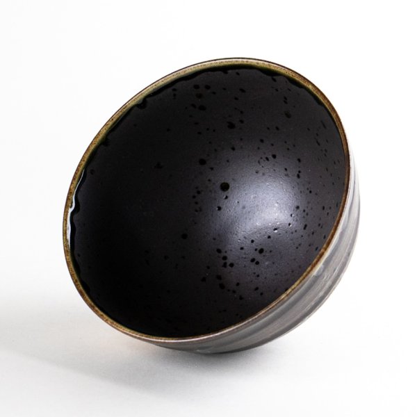 画像5: 香澄(黒) お茶漬け碗(大き目の茶碗です) (5)