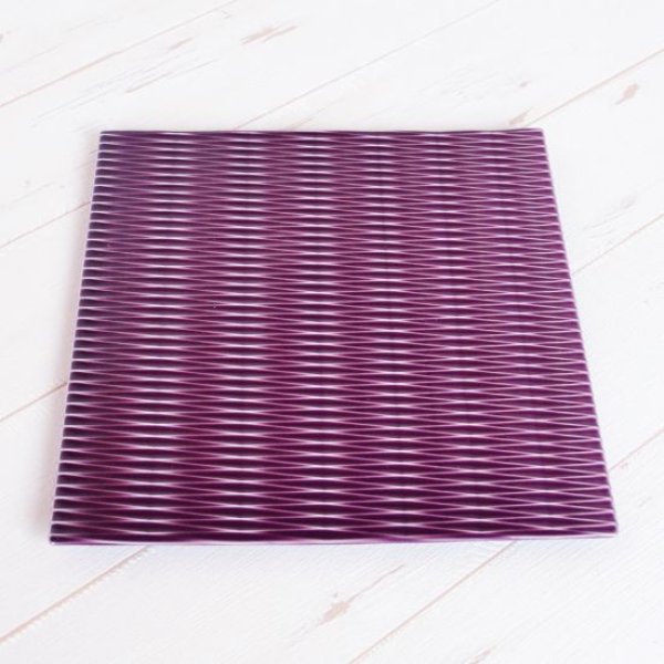 画像2: 陶切子(紫) 正角盛皿 (2)