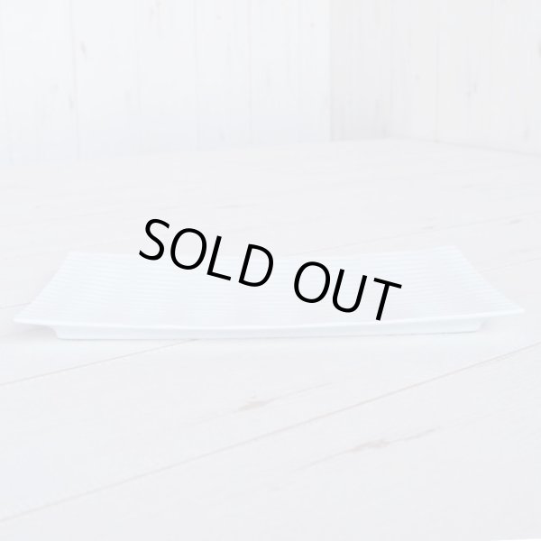 画像3: 陶切子(白) 長角皿 (3)