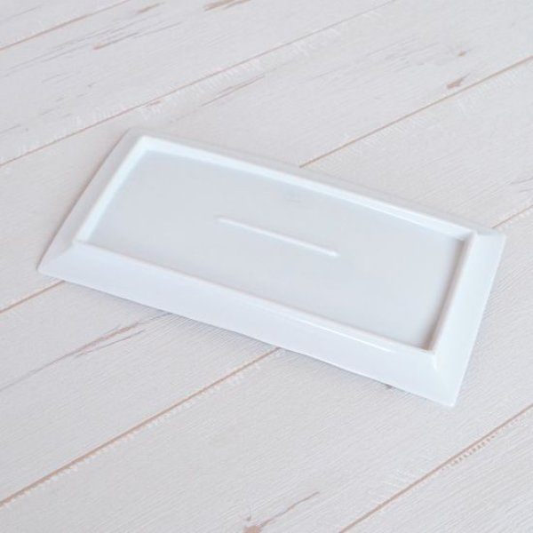 画像4: 陶切子（白） 長角皿 (4)