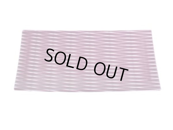 陶切子(紫) 長角皿