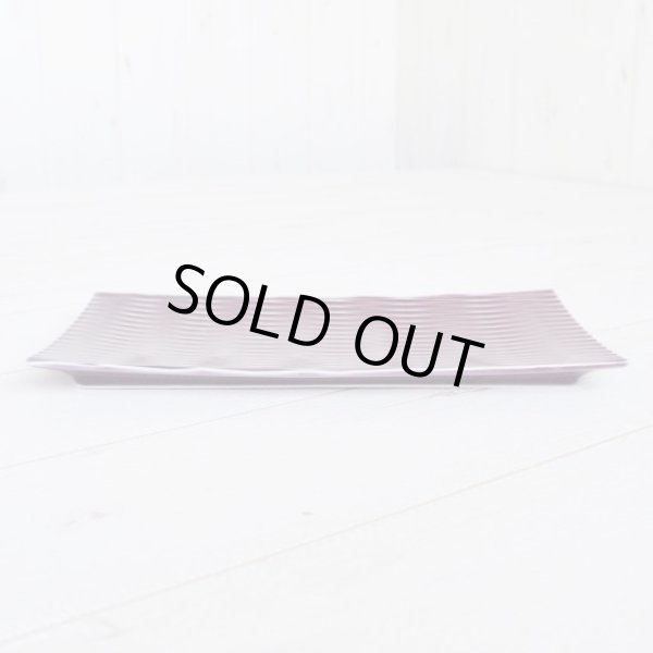 画像3: 陶切子(紫) 長角皿 (3)