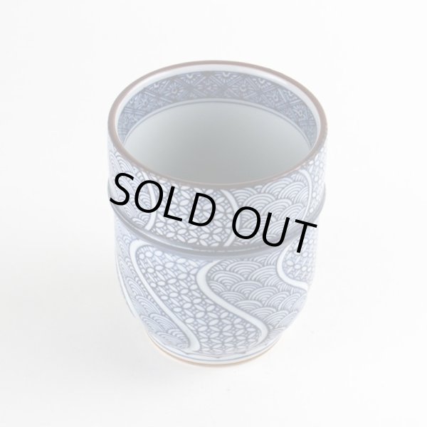 画像2: 地紋織り （特大）湯呑 (2)