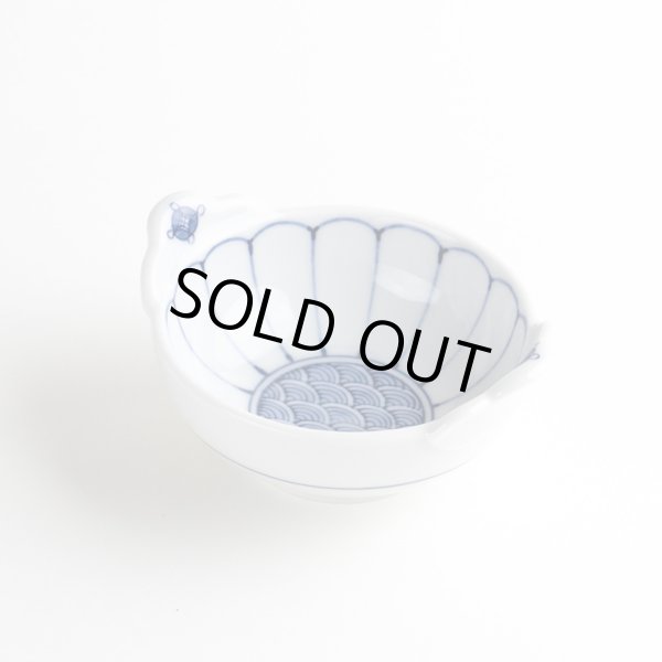 菊割青海波 手付小付