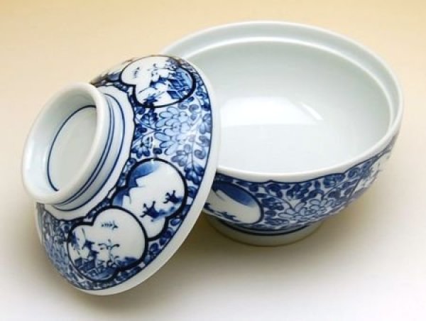 画像3: 間取山水 蓋付多用碗 (3)