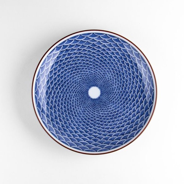 画像2: 青海波 5寸皿 (2)