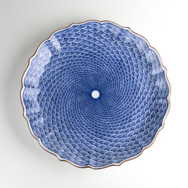 画像2: 青海波 8寸皿 (2)