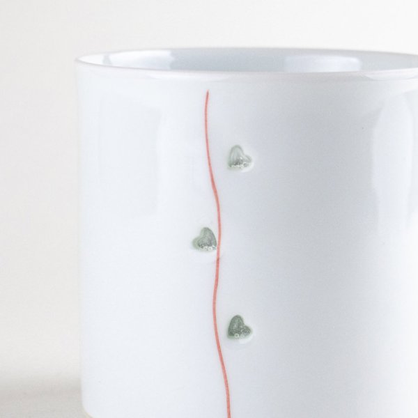 画像3: 【名入れ・名前入り】水晶彫ハートライン(赤) ロックグラス (3)