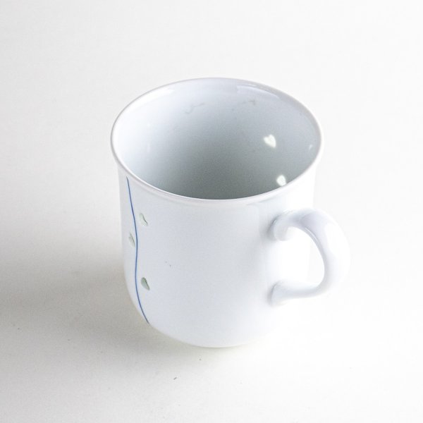 画像4: 【名入れ・名前入り】水晶彫ハートライン(青) マグカップ (4)