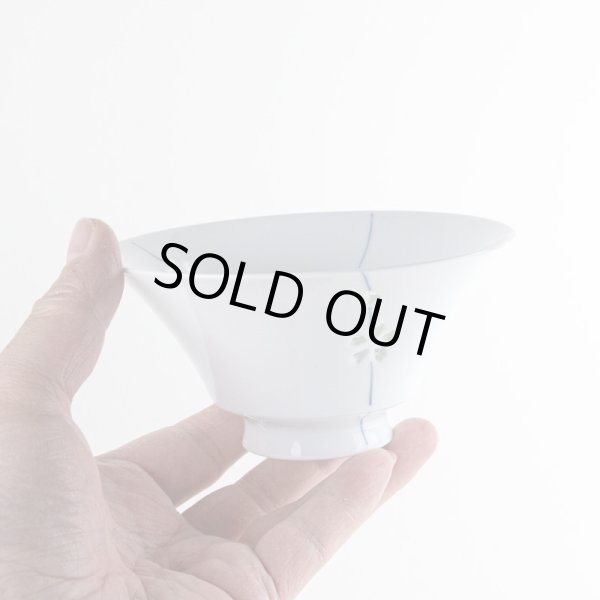 画像5: 【名入れ・名前入り】水晶彫花あそび（青）茶碗 (5)