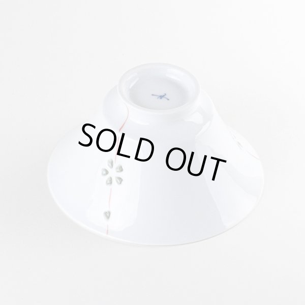 画像3: 【名入れ・名前入り】水晶彫花あそび（赤）茶碗 (3)