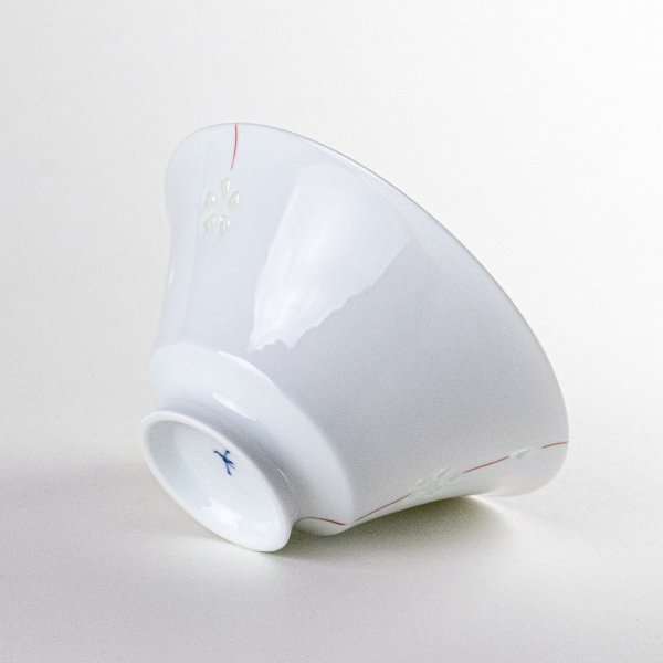 画像4: 水晶彫花あそび(赤)茶碗 (4)