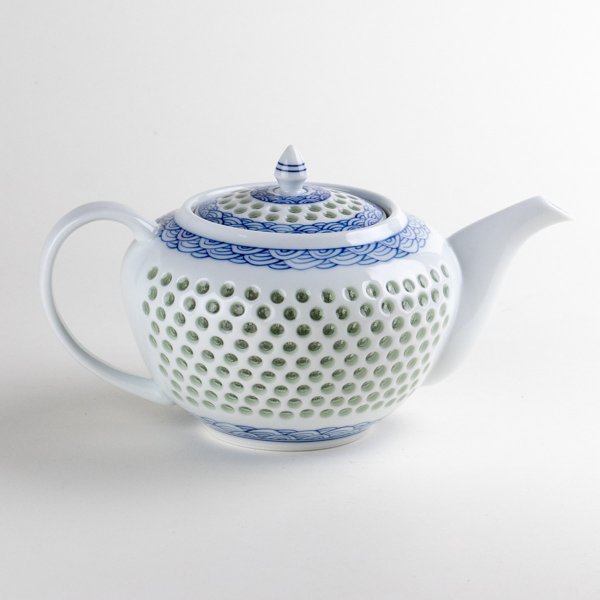 画像3: 水晶彫青海波 Uポット (3)