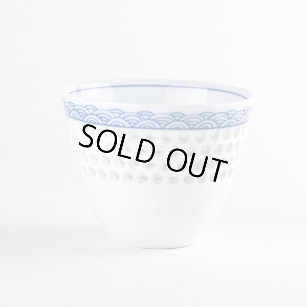 画像1: 水晶彫青海波 煎茶 (1)