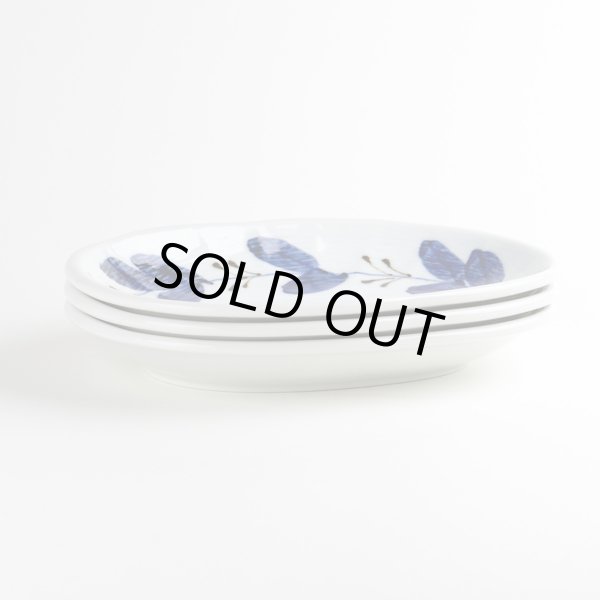 画像6: リーフ 面彫楕円皿 (6)