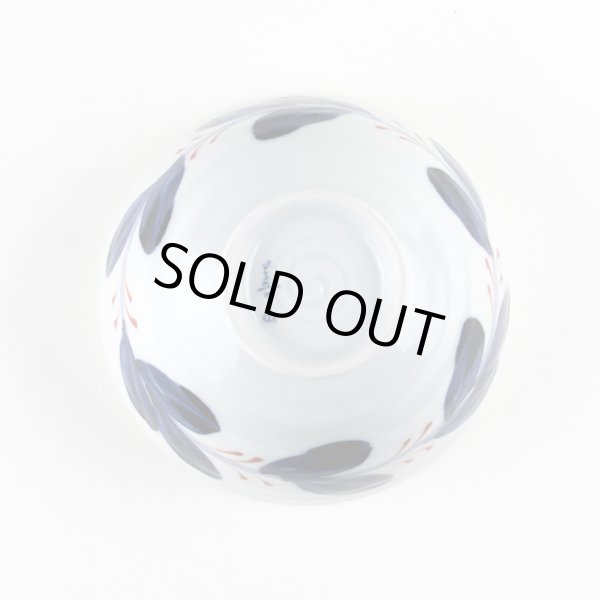 画像4: リーフ(赤) 茶碗 (4)