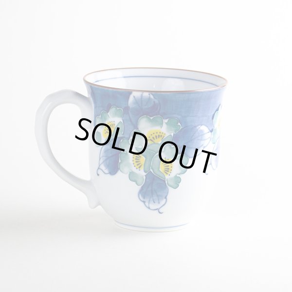 画像2: 花集い（青） マグカップ (2)